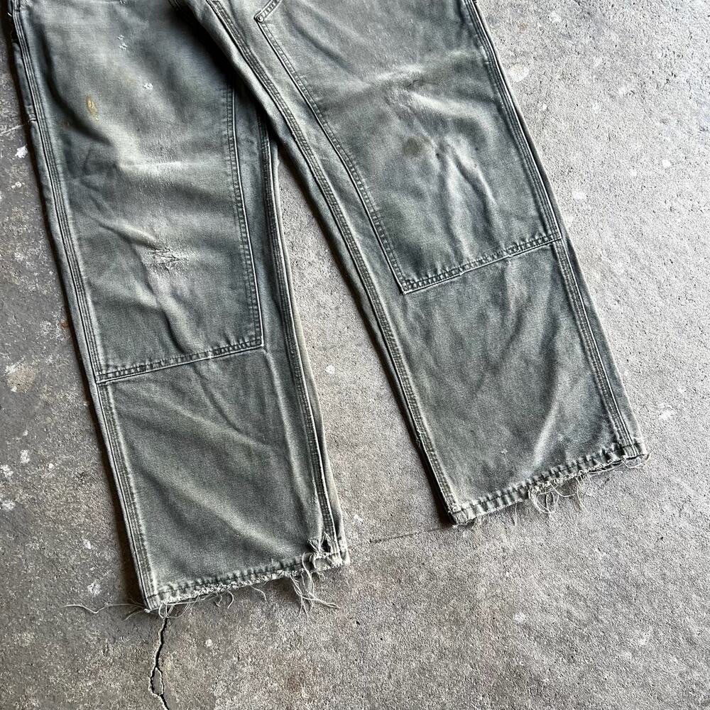Carhartt green double knee work wear carpenter pants - Picture 3 of 12
